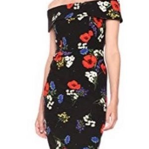 Calvin Klein Floral off shoulder dress size 10